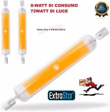 R7S LED 118Mm 9W  Lampadina,Led R7S Lamp Bianco Caldo 3000K,R7S 118M