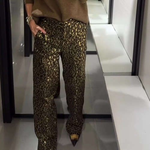Zara animalier paillettes - zara,