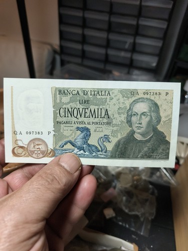 Banconota 5000 lire colombo - 5000,