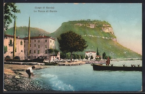 Cartolina garda rocca di - cartolina,
