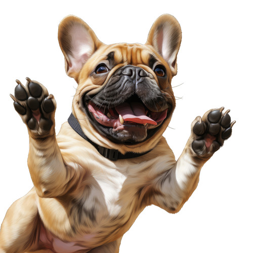 Bulldog francese cane auto