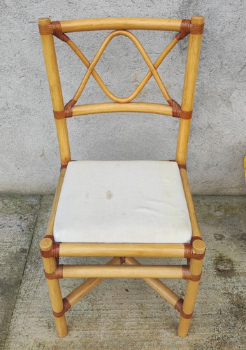 Sedia bambù vintage gervasoni - bambù,