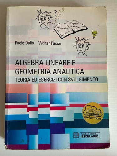 Algebra lineare geometria - e,
