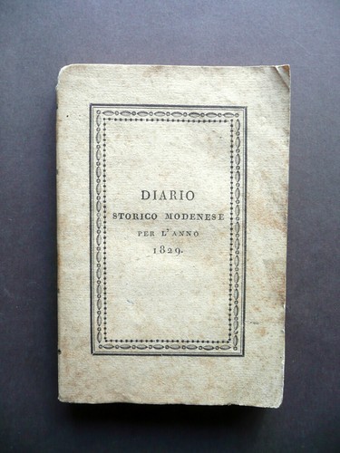 Diario storico modenese - storico, per