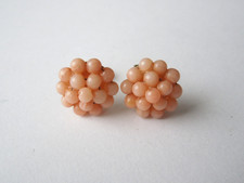 Orecchini A Perno Corallo