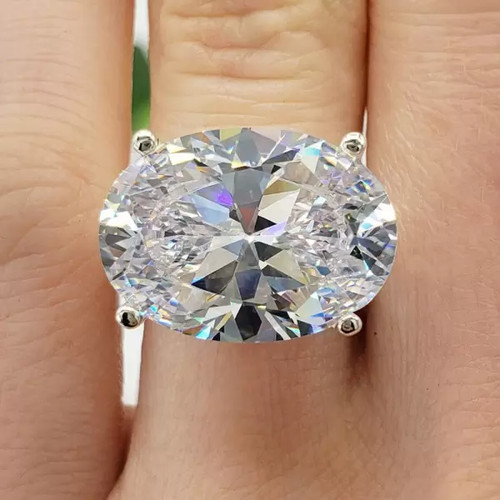 Anello cocktail 14x10mm - , east