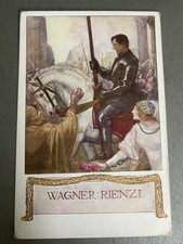 WAGNER CARTOLINA RIENZI PRIMI DEL 900 JUGENDSTIL SECESSIONE LIBERTY