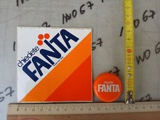  ?BEVETE FANTA??MAGNETE PUBBLICITARIO A BOLLO '60 + ADESIVO Fanta '70 - ?✔️