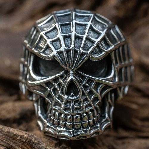 Anello teschio spider man - anello,
