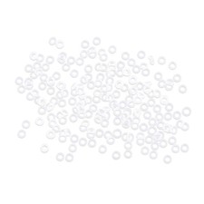 200pcs White Silicone Rubber