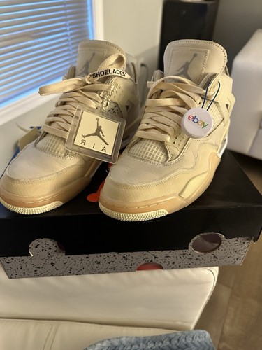 Air jordan sail off white - 4, off-white