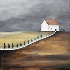 Paesaggio toscano, Olio su