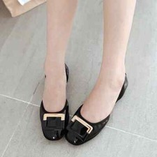 ballerine mocassini scarpe donna comode nero morbide pelle sintetica 9806