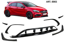 0065 MERCEDES CLASSE A W176 2015-2018 SPLITTER PER PARAURTI ANTERIORE AMG A45