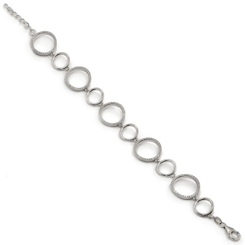 Pulsera plata mujer - pulsera,