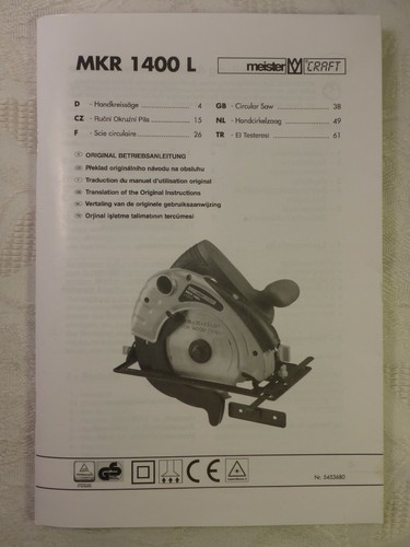 Manuale istruzioni sega - manuale,