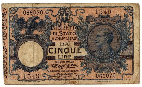 Lire 1904 vittorio - 8/11/1904,