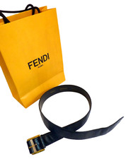 Cintura Fendi pelle nera