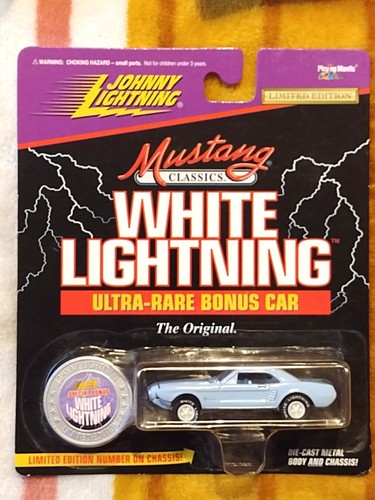 White lightning mustang - lightning,