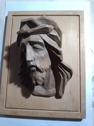 Volto gesù cristo scultura - di,