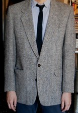 blazer uomo vintage Harris tweed made in England taglia M