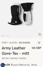 Guanti in pelle Hestra Army