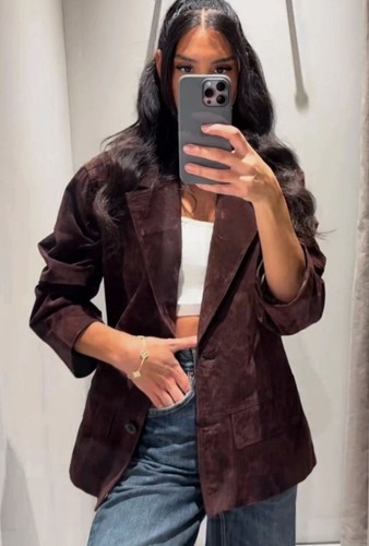 Giacca blazer zara marrone - blazer,