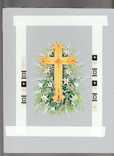 Eastertide croce dorata - dorata, con