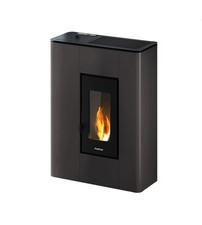 STUFA A PELLET SLIM ERMETICA FREEPOINT "ATRIUM" ANTRACITE 5,2 KW