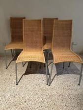 Set 4 sedie Adusa Driade in midollino