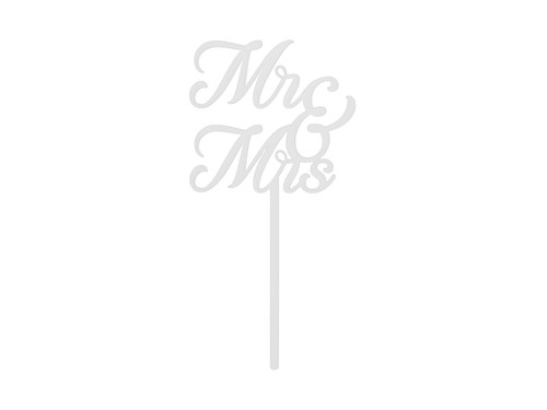 Cake topper mrs - &,