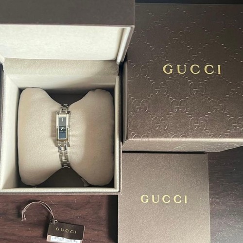 Gucci link black wristwatch - g,