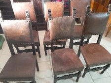 6 sedie antiche in noce