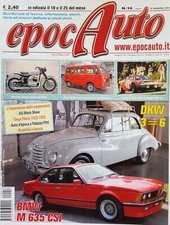 A107 RIVISTA epocAuto 2014 16 BMW M 635 CSI LANCIA STRATOS FIAT 900 MOTO SIATA