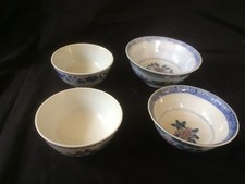 4 X Vintage Porcellana Cinese