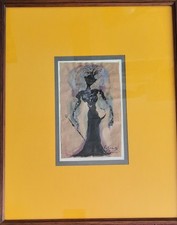 Colombotto Rosso. Art decò, piccola tempera