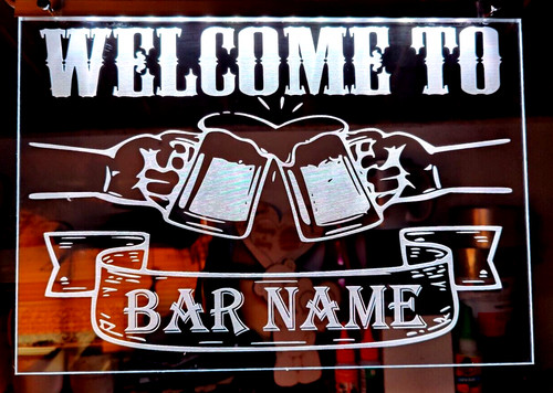 Insegna bar personalizzata - bar,