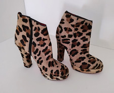 Stivaletti Scarpe Donna Blugirl Blumarine taglia 39 vero cavallino cuoio ottimi