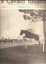CAVALLO ITALIANO EQUITAZIONE ATTACCHI CASERTA POLO MONZA IMPIANTO IPPICO 1957