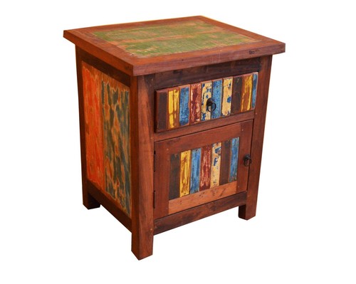 Comodino industrial legno - industrial,