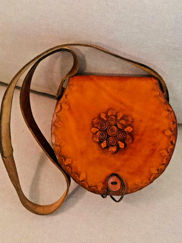 Borsa cuoio tonda vintage - , anni
