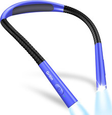 Luce per Lettura Libri a Letto Collo, LED Luce Lampada Da Lettura per Libro, Ric