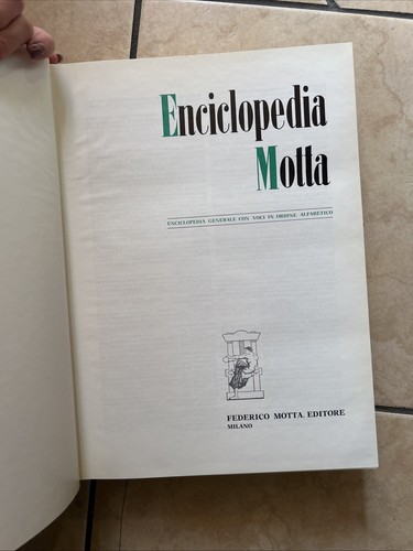 Enciclopedia motta originale - enciclopedia,