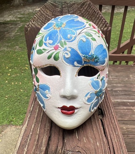 Maschera ceramica dipinta a - ceramica,