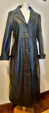 CAPPOTTO PELLE  NERO TRENCH