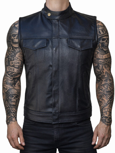 Gilet bolero cuir biker pour - cuir,