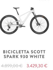 MTB SCOTT SPARK 930 CON 1 MESE