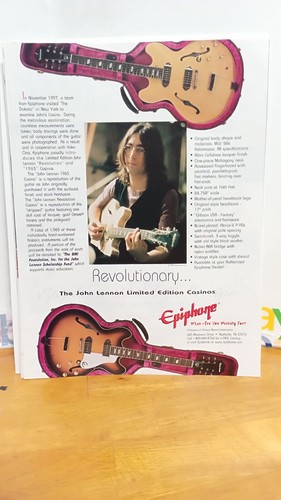 John lennon epiphone - lennon, casino