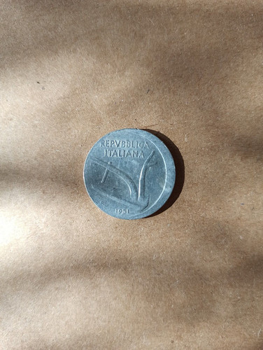 Moneta lire 1951 con errore - moneta,