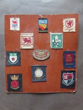 Boy Scout 11 Stemmi Fregi Stoffa Inghilterra Oxford Manchester Bristol Hampshire